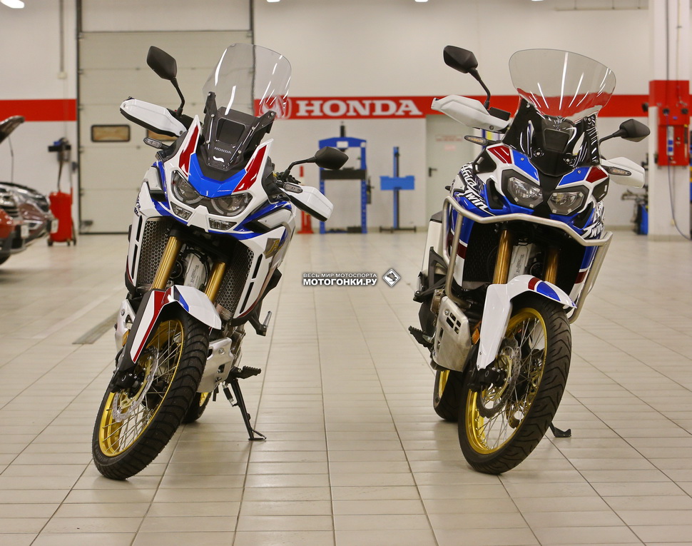 Honda Adventure Sports: MY18 (слева) и MY20 (справа) - два разных мотоцикла