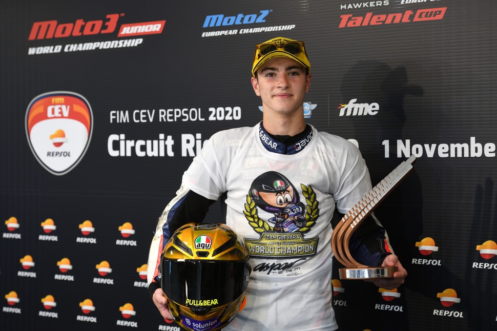 Исан Гевара, чемпион CEV Repsol Moto3 2020