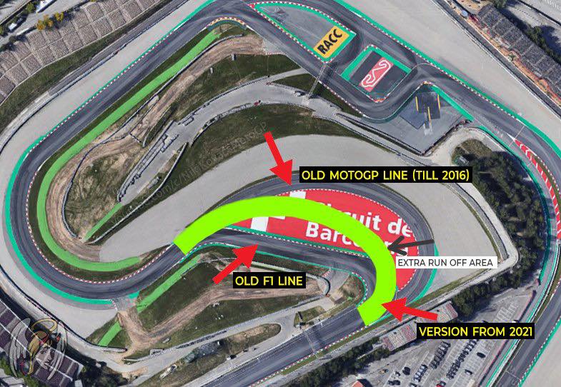 План изменений в зоне 10-го поворота Circuit de Barcelona-Catalunya 2021 года План изменений в зоне 10-го поворота Circuit de Barcelona-Catalunya 2021 года