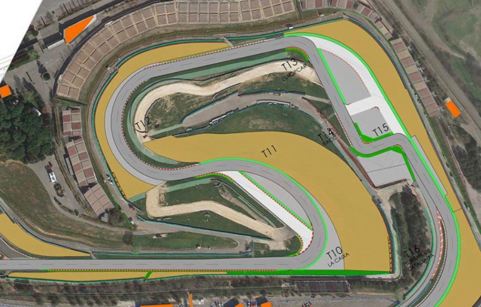 Вот такова была задумка - новый 10-й поворот Circuit de Barcelona-Catalunya