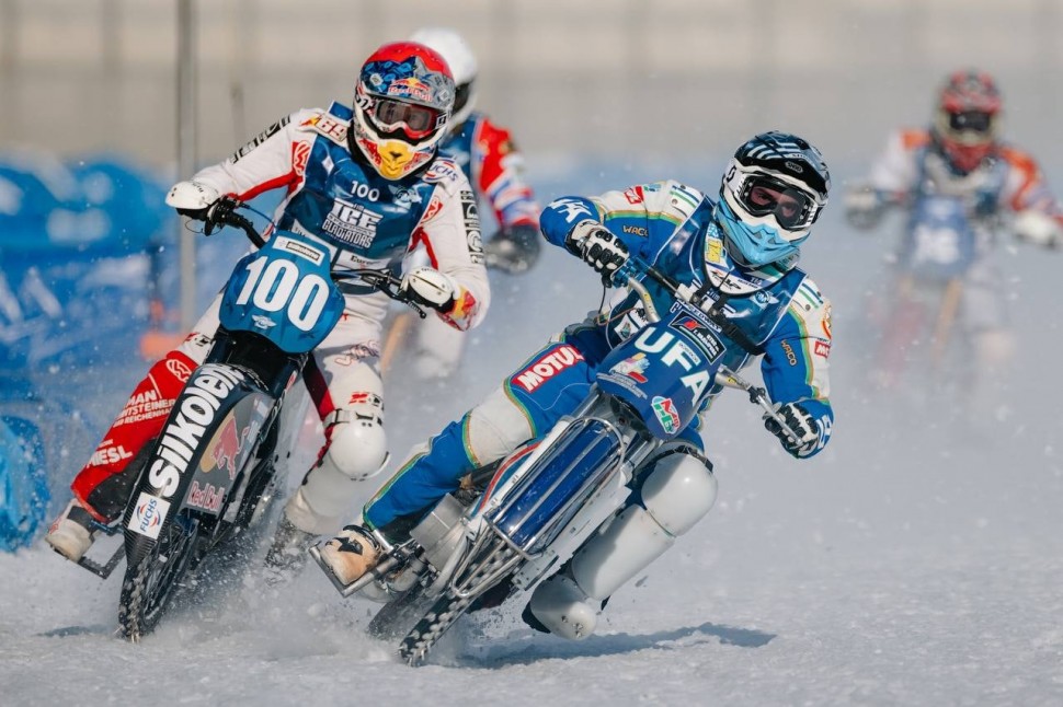 Франц Цорн, Австрия - сильнейший из европейцев в первый день FIM Ice Speedway Gladiators 2021