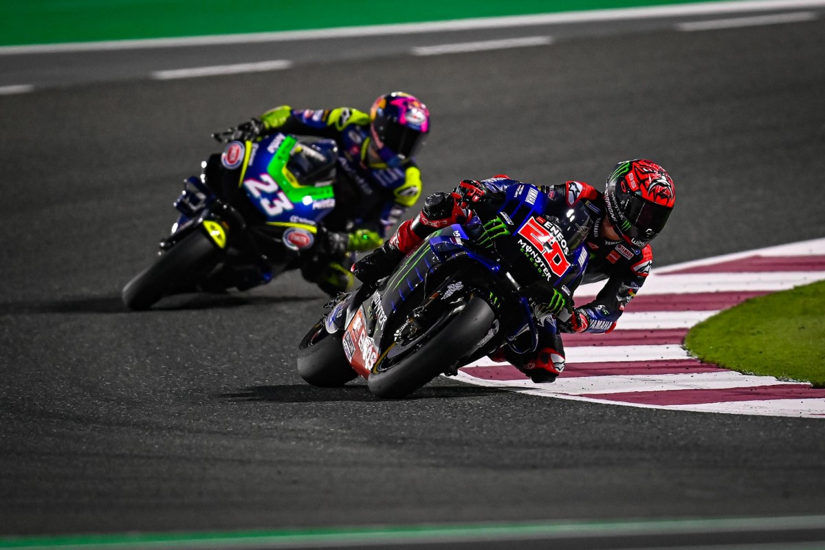 Фабио Куартараро и Энеа Бастианини на тестах MotoGP в Катаре