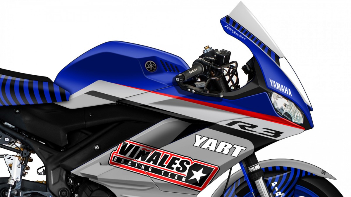 Yamaha YZF-R3 команды Виньялесов, подготовленный официальным партнером YART Yamaha