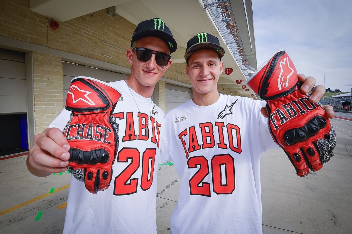 Чейз Секстон и Фабио Куартараро на AmericasGP Чейз Секстон и Фабио Куартараро на AmericasGP