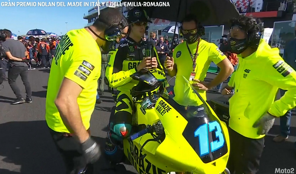 Челестино Виетти, Sky Racing Team VR46 в особой ливрее Grazie Vale! Челестино Виетти, Sky Racing Team VR46 в особой ливрее Grazie Vale!