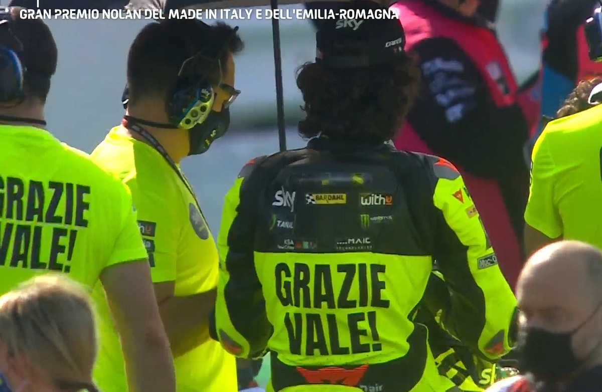 Челестино Виетти, Sky Racing Team VR46 в особой ливрее Grazie Vale! Челестино Виетти, Sky Racing Team VR46 в особой ливрее Grazie Vale!