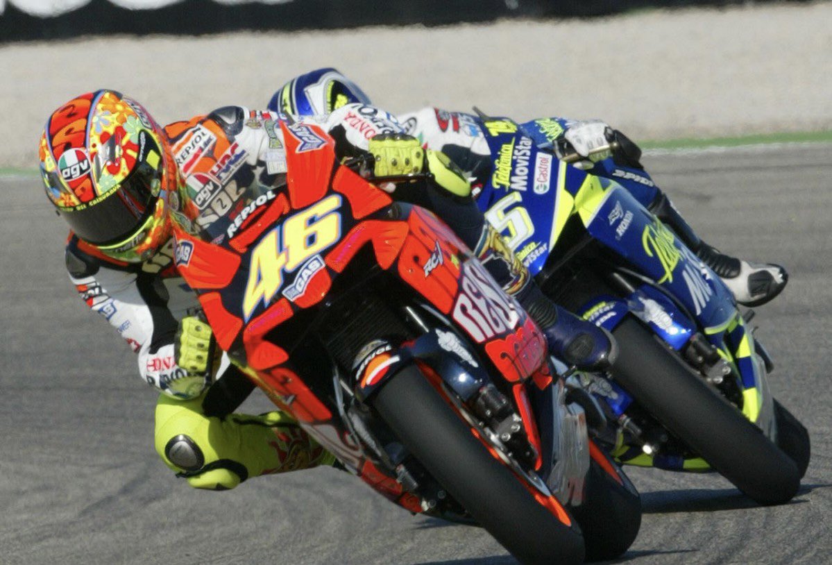 Финал чемпионата MotoGP 2003 года - ливрея в стиле Остина Пауэрса на Гран-При Валенсии