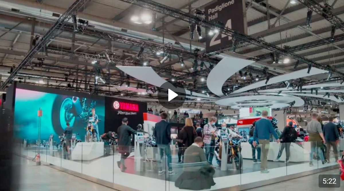 Видео обзор стенда Yamaha на Миланском Мотосалоне EICMA-2021