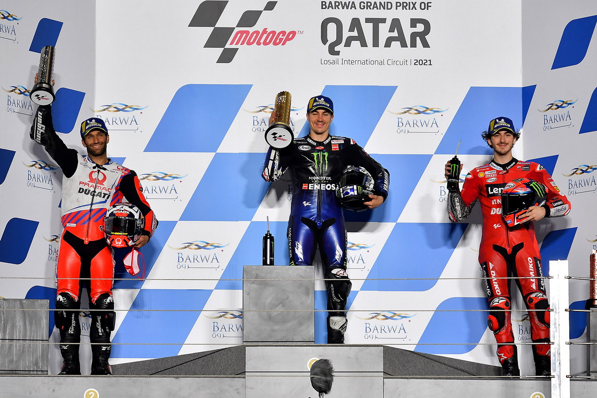 Маверик Виньялес выиграл Гран-При Катара, установив новый рекорд круга