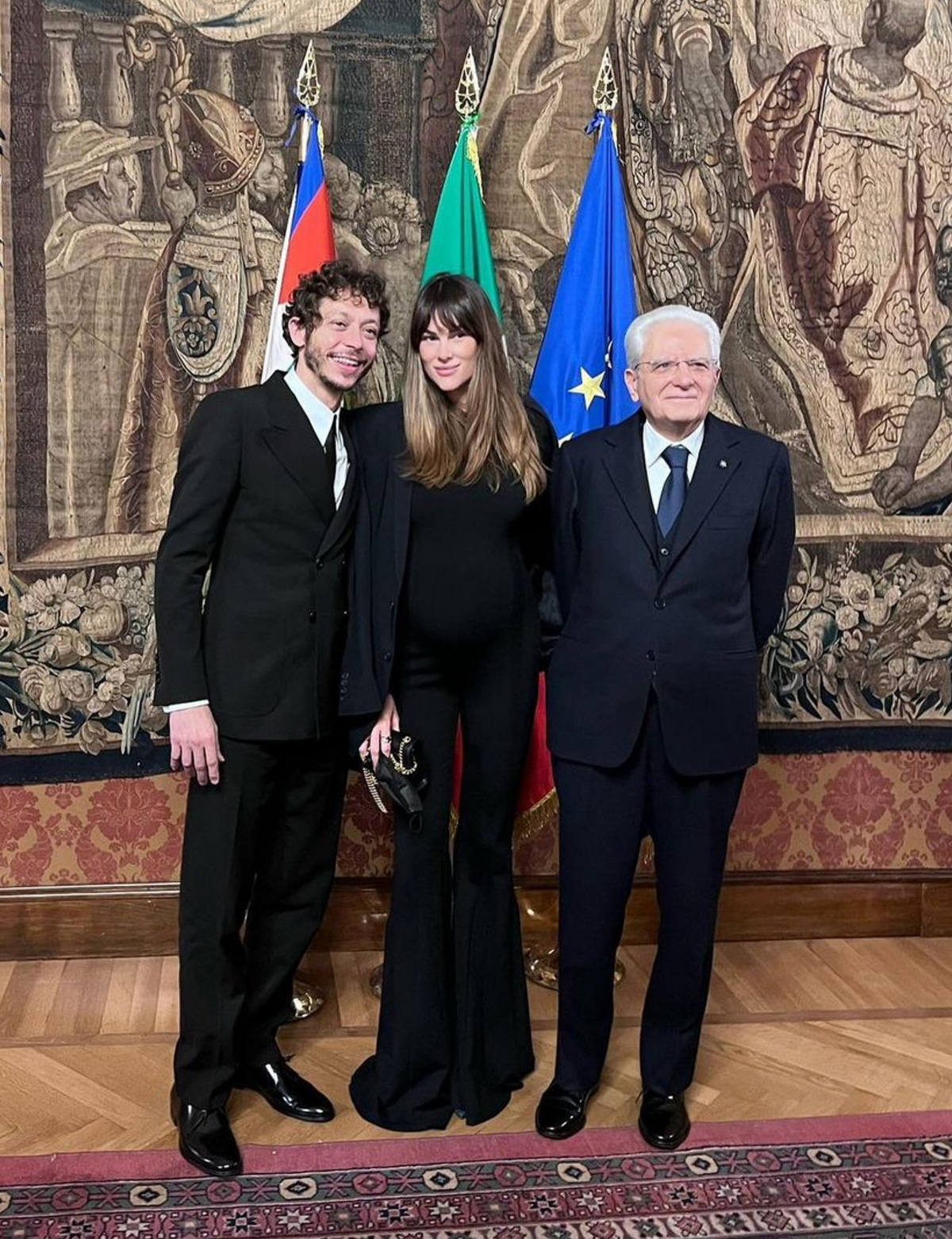 Валентино Росси, Франческа и Президенту Италии Серджио Маттарелла