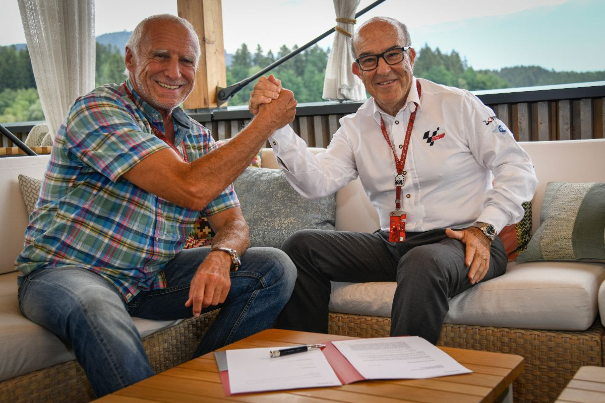 Дитрих Матешиц и Кармело Эспелета подписали очередной многолетний контракт на проведение Гран-При Австрии по MotoGP