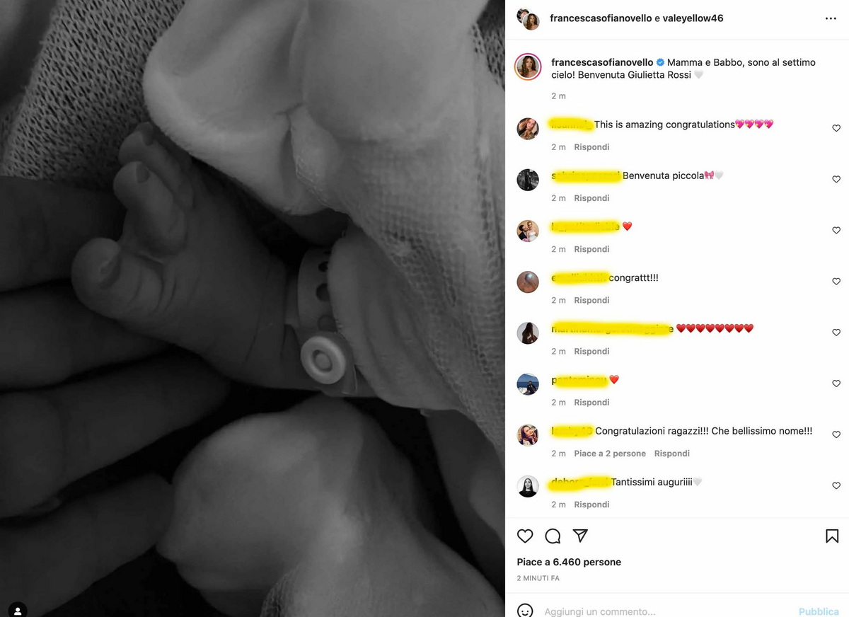 Рождение Джульетты Росси, дочери Валентино Росси подтверждено Рождение Джульетты Росси, дочери Валентино Росси подтверждено