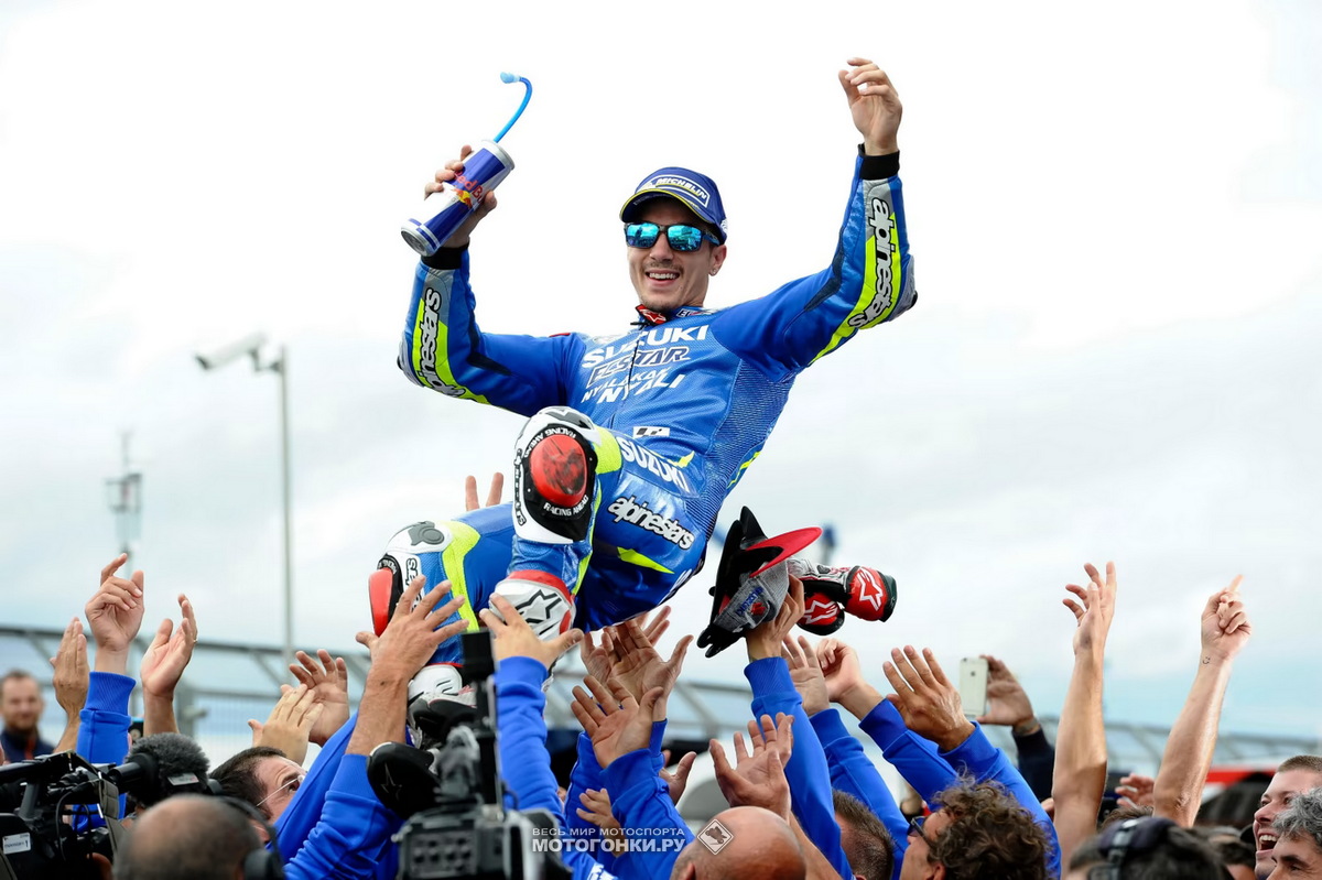 Маверик Виньялес принес Team Suzuki Ecstar первую победу в MotoGP с момента возвращения завода