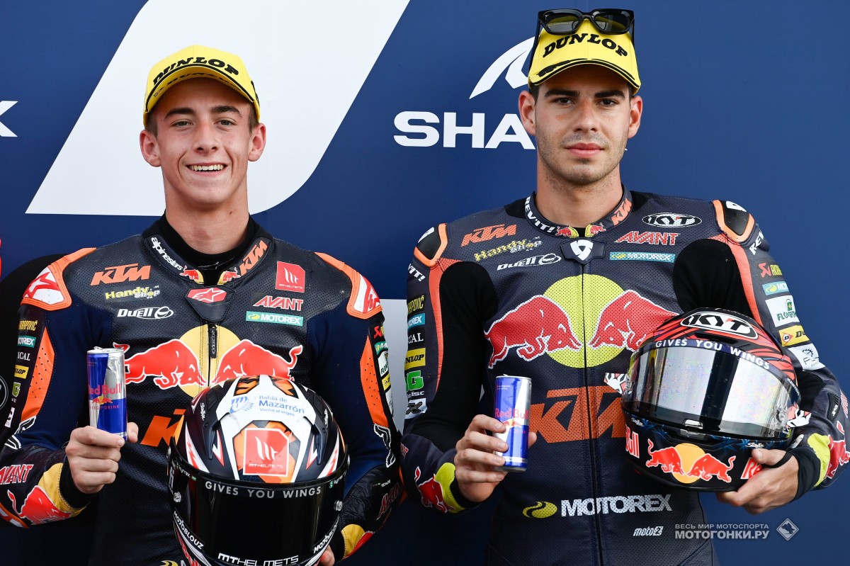 Педро Акоста и Августо Фернандес квалифицировались 1-2 на Гран-При Франции Moto2