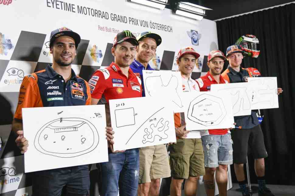 Пилоты MotoGP нарисовали автодром мечты