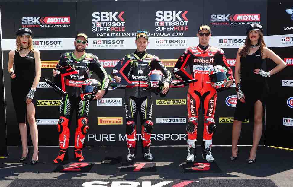 WSBK: Джонатан Рэй переходит границы 1:45 и выигрывает Superpole в Имоле