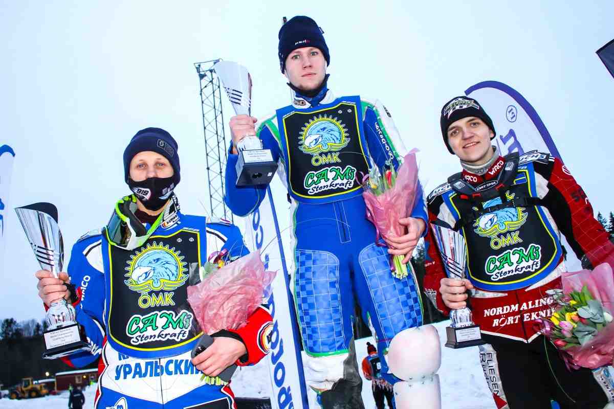 Никита Богданов выиграл квалификационный этап FIM Ice Speedway Gladiators 2022 в Швеции