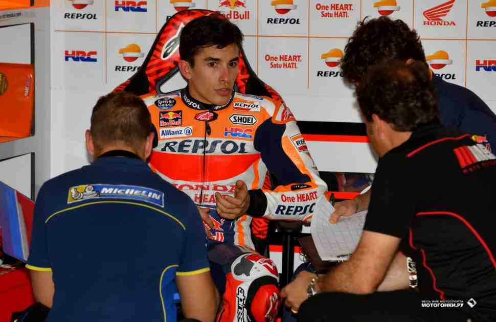 MotoGP: Мнения Маркеса, Довициозо и Росси на тему фиксации списка покрышек разошлись