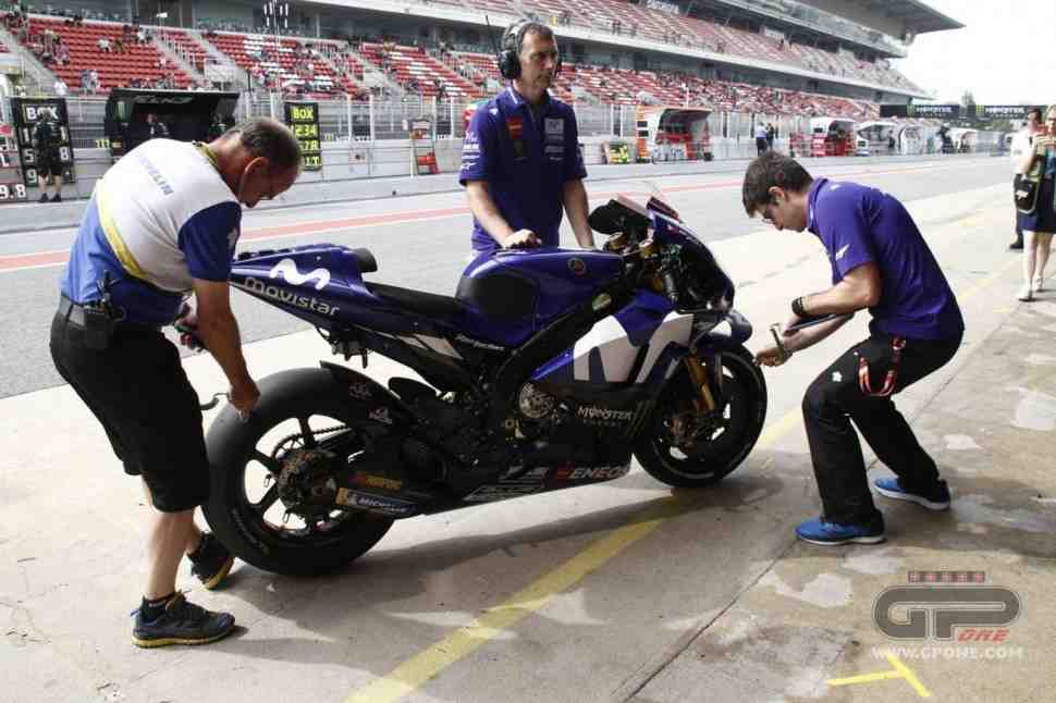 MotoGP: Yamaha Factory использует закрылки для охлаждения покрышек