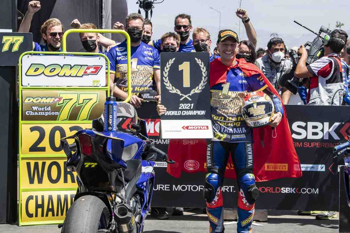Доминик Эгертер и Ten Kate Yamaha - чемпионы World Supersport 2021 года