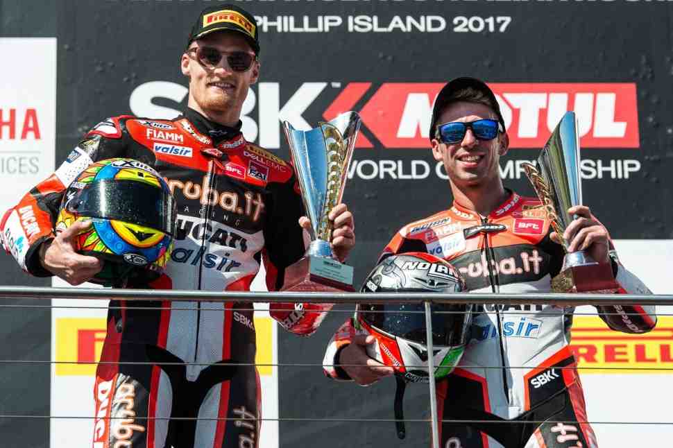 WSBK: Ducati начинает сезон с двойного подиума