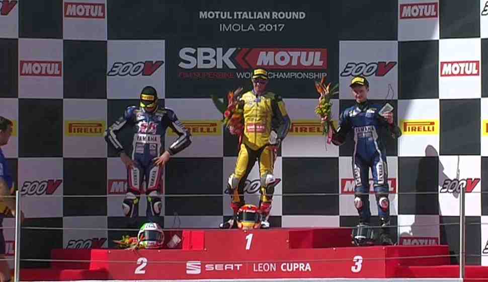 WorldSSP300: Калинин успешно финишировал на подиуме в жаркой Имоле