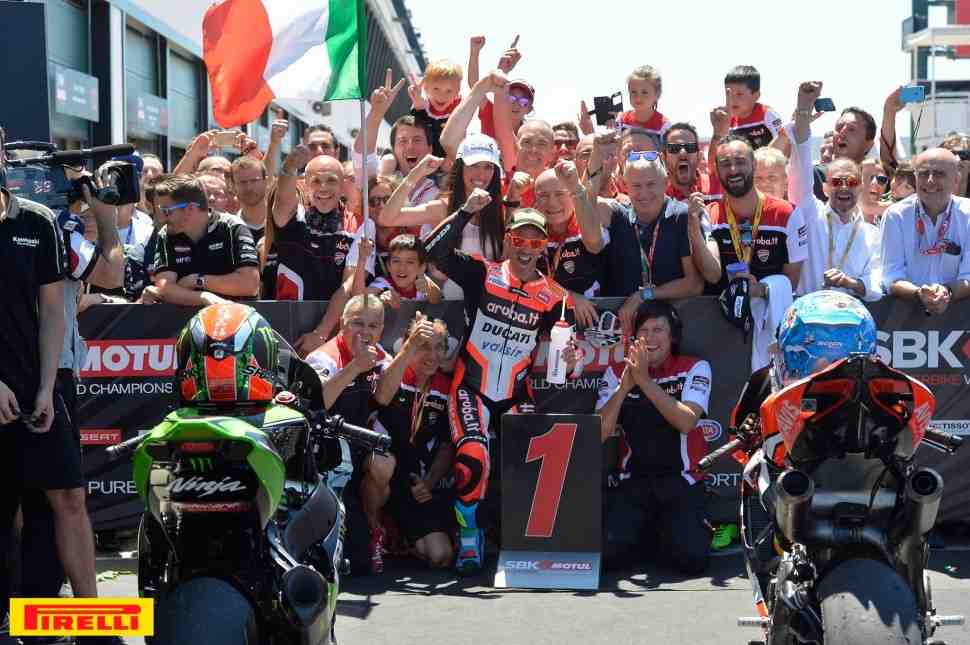 WSBK: Марко Меландри - от падения к победе в Мизано