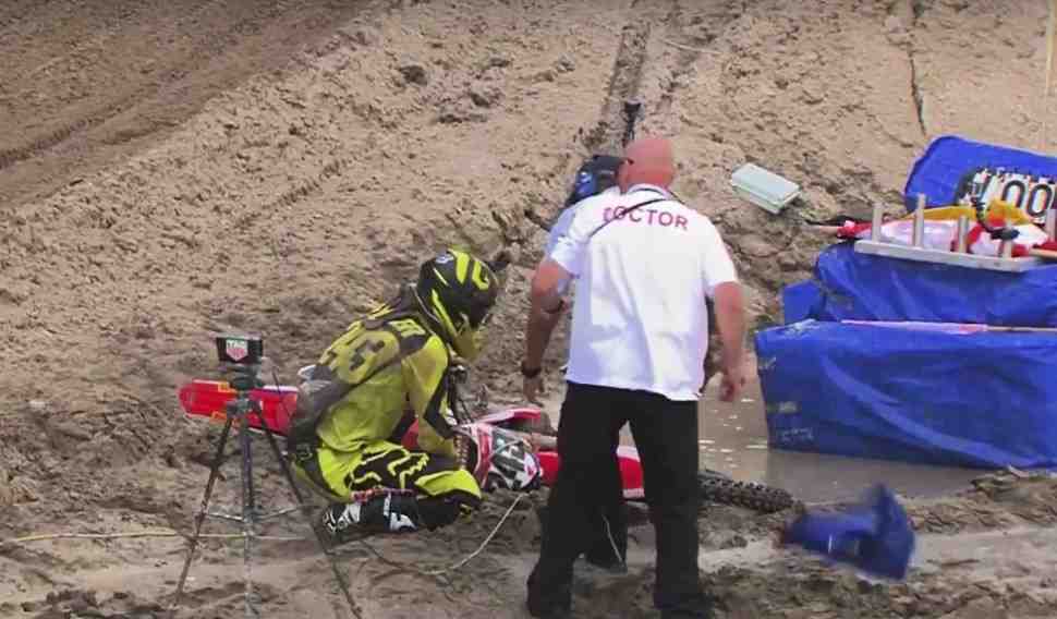 Мотокросс MXGP: видео инцидента с Тимом Гайзером на Гран-При Нидерландов