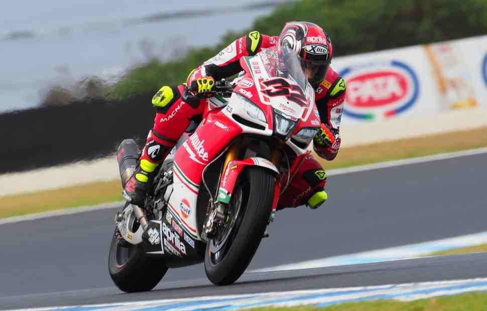 WSBK: Битву за место в первом Superpole сезона в Phillip Island возглавили Aprilia и Honda
