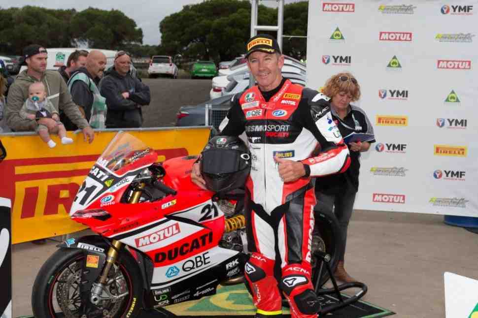 Трой Бейлисс стал 2-м в гонке ASBK на Phillip Island