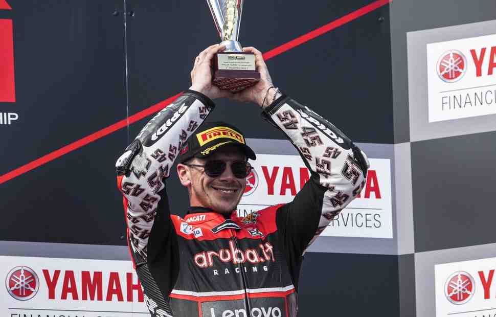 Скотт Реддинг финишировал на подиуме в первой гонке с Ducati в WorldSBK