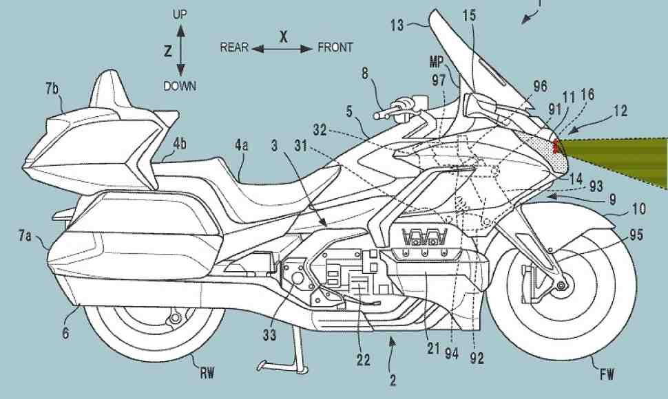 Honda Gold Wing получит адаптивный круиз-контроль и контроль слепых зон