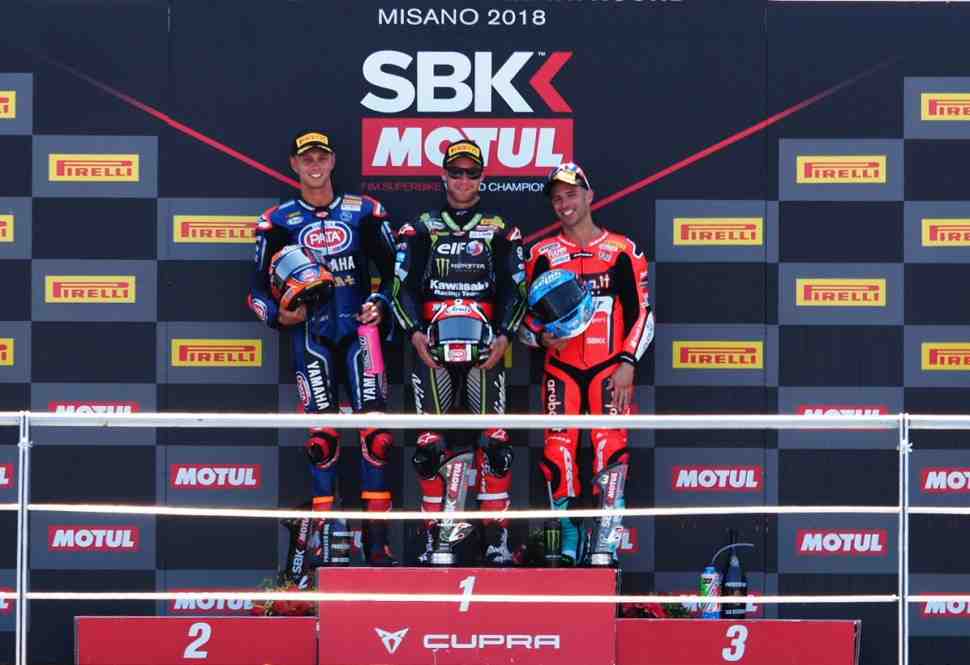 Результаты 2-й гонки World Superbike, Misano World Circuit