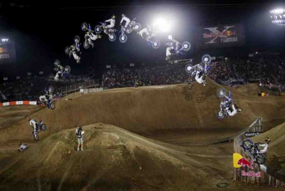 FMX: Двойной бэкфлип на Red Bull X-Fighters в Техасе!