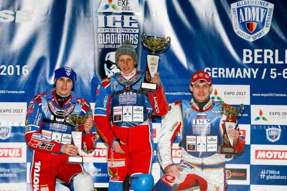 Ice Speedway Gladiators: Хомицевич выигрывает первый день в Берлине