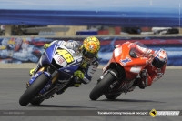 MotoGP, 2008: Valentino Rossi, #46 - Casey Stoner, #1 Battle at Laguna Seca, USGP 1440x960